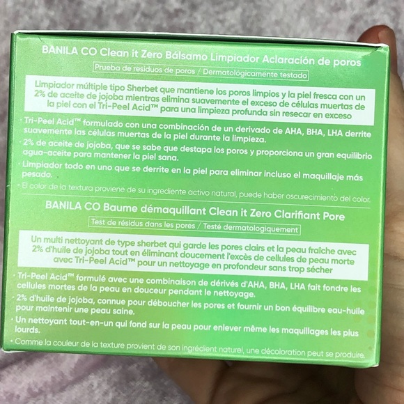 Clean it zero Tri-Peel Acid 3 in 1 cleansing balm pore clarifying - Banila Co - Picture 5 of 5